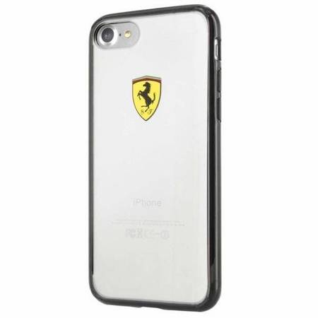Ferrari Hardcase FEHCP7BK iPhone 7/8/SE 2022 / SE 2020 black/transparent Racing Shield